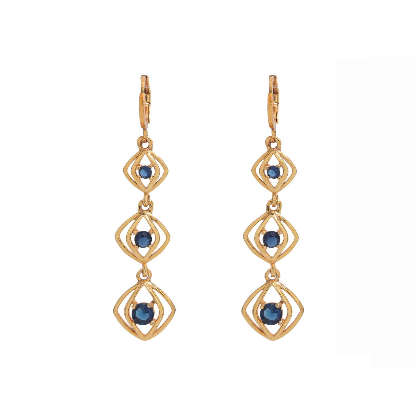 blue diamond earrings