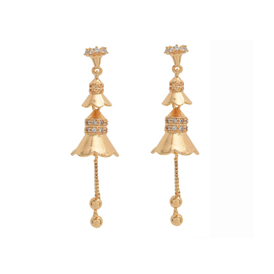 gold drop earrings