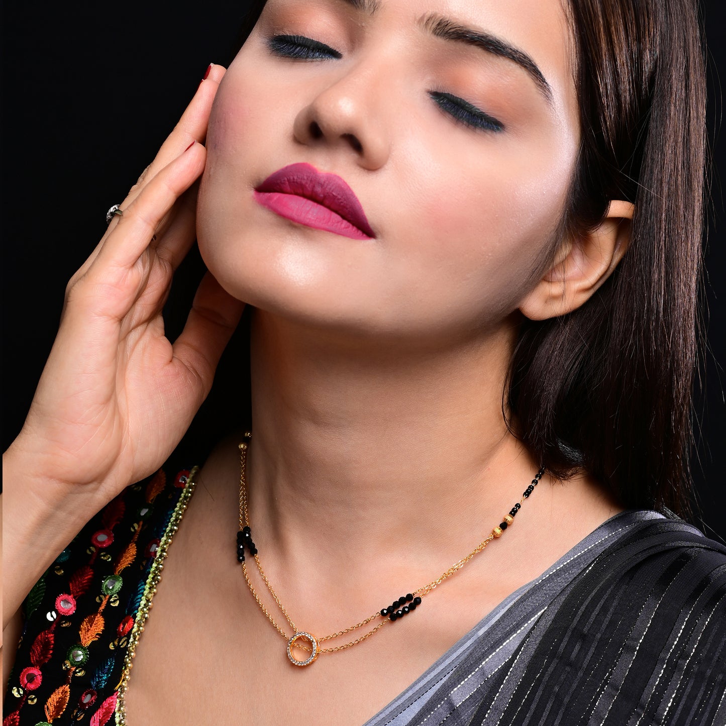 Diamond Ring Mangalsutra For Women