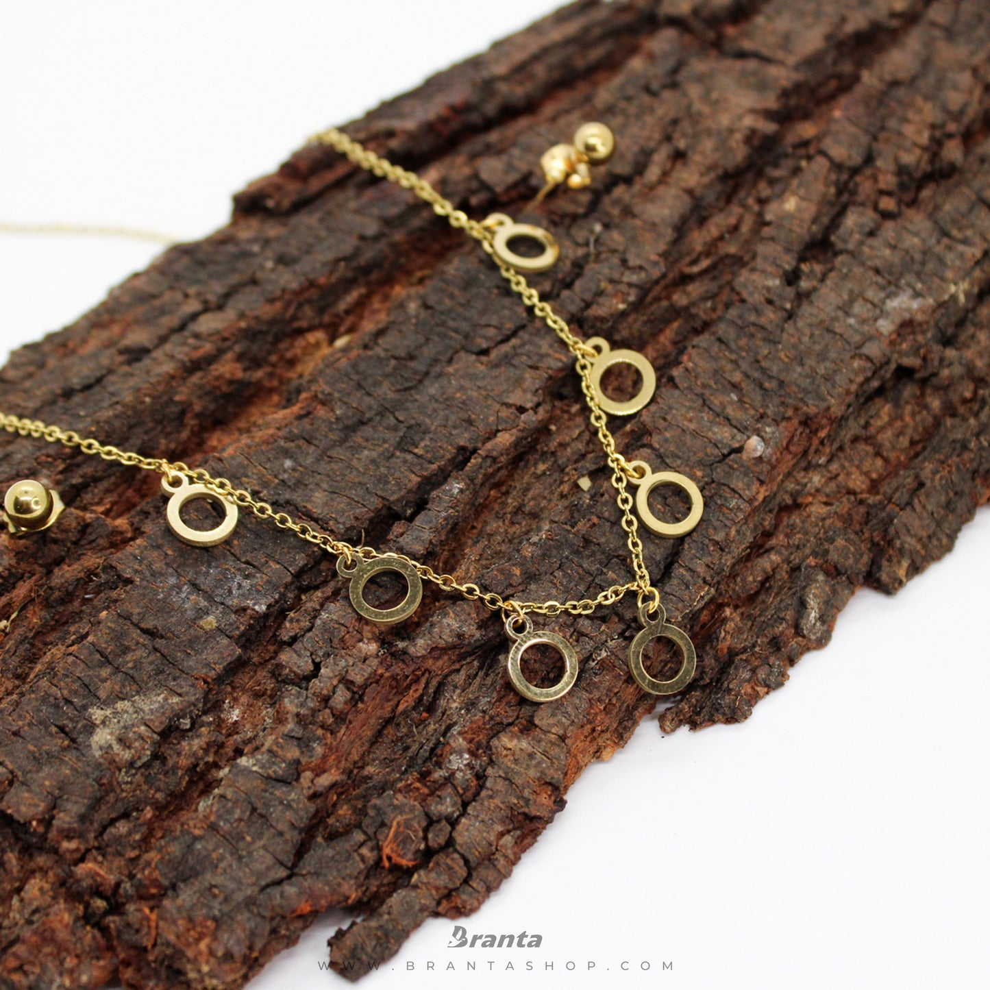 Circle Necklace and Earring Set For Women