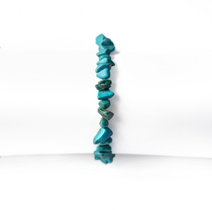 Blue & Green Howlite Chips Crystals Bracelet For Men