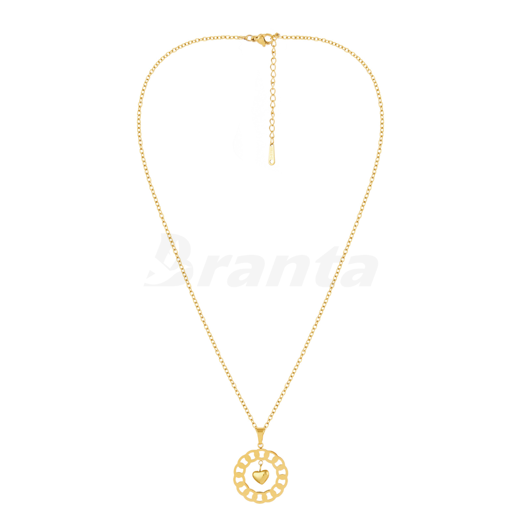 Golden Heart Pendant Necklace