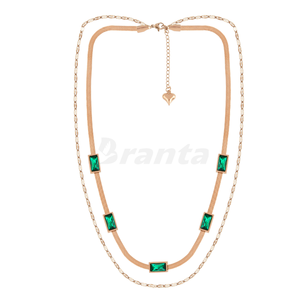 Emerald Green Layered Necklace
