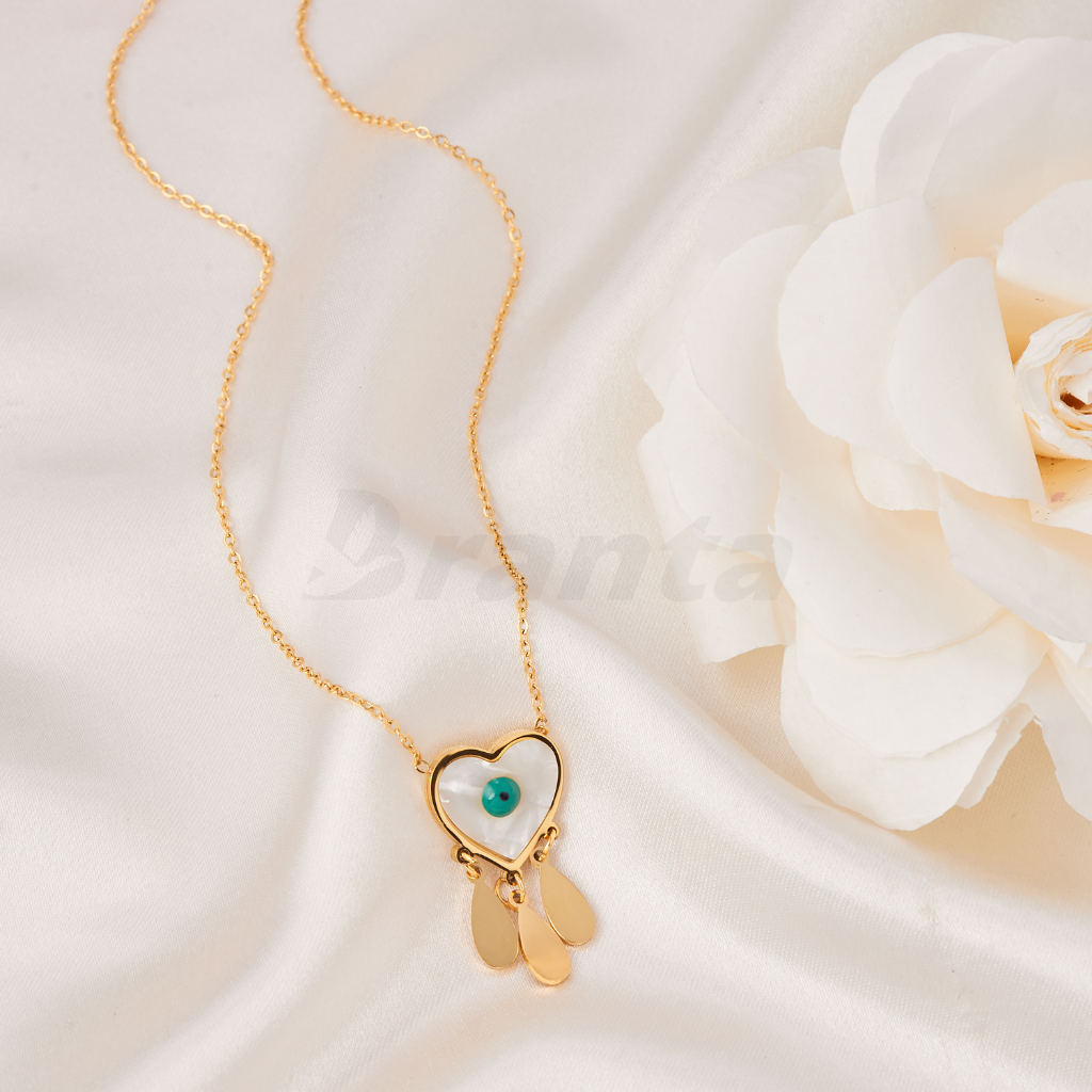 Evil eye heart pendant deals