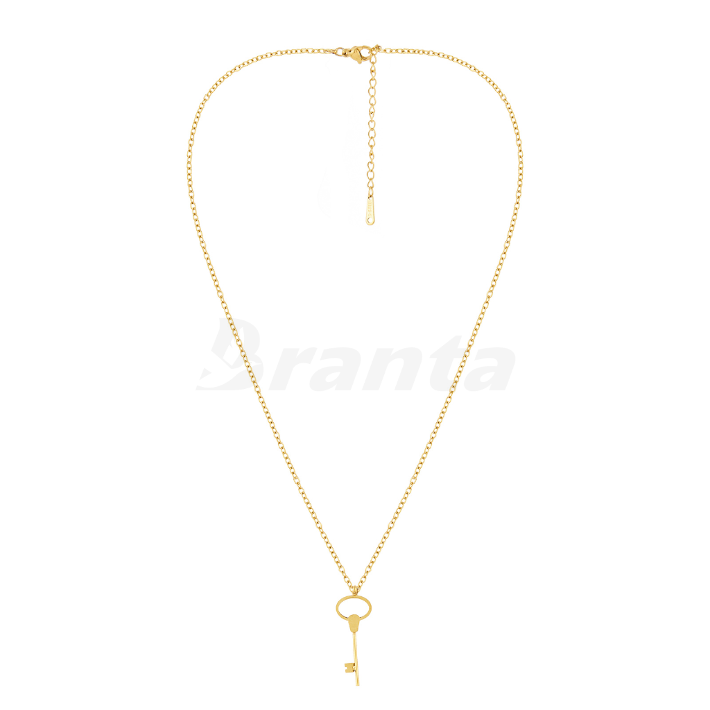Gold Key Charm Necklace