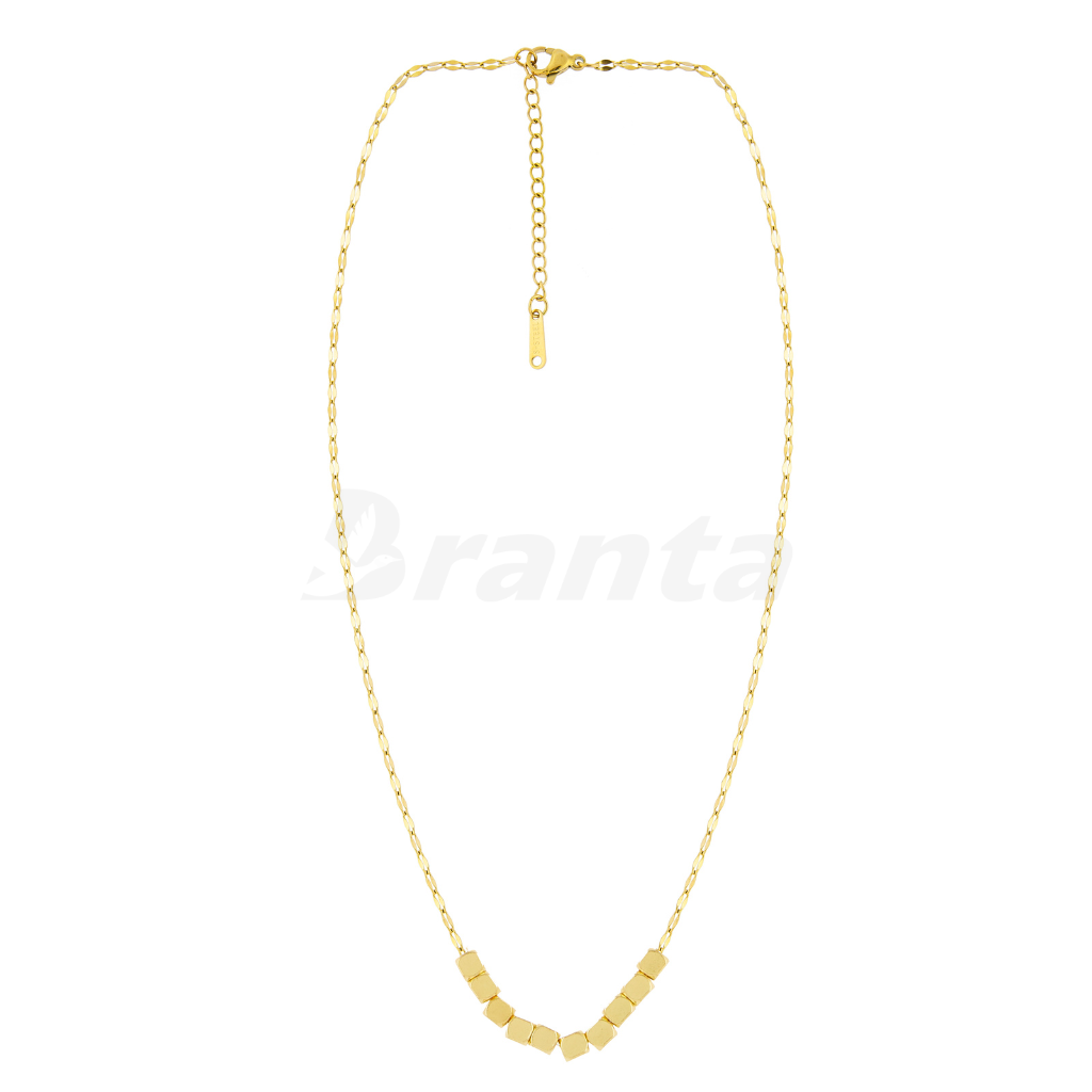 Gold Cube Necklace
