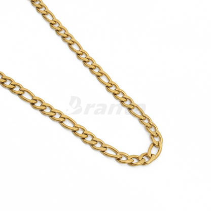 Fancy Gold Curb Chain Necklace For Men