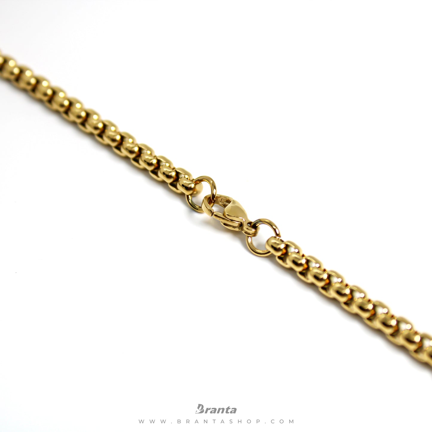 Divine Tirupati Balaji Pendant Gold Stainless Steel Necklace Chain For Men (24 Inch)