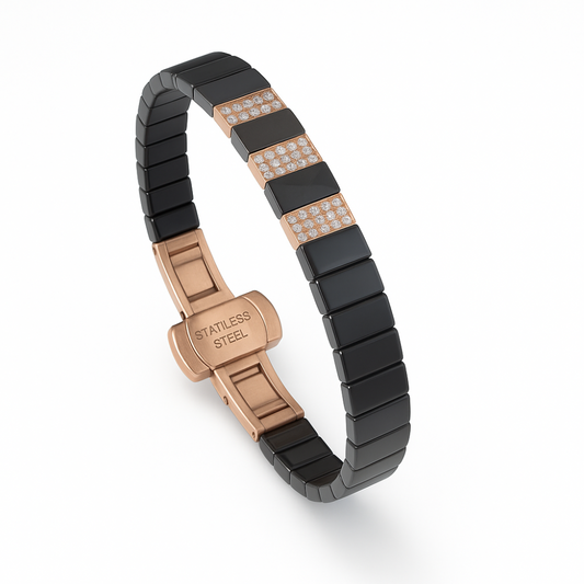 Luxury Men’s Ceramic Stainless Steel Bracelet