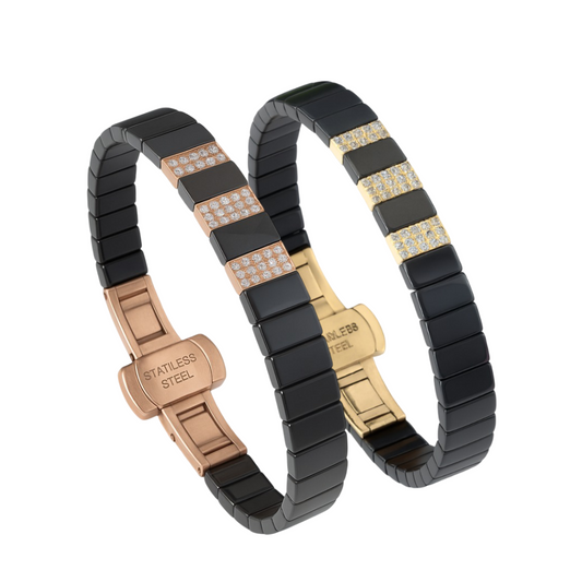 Luxury Men’s Ceramic Stainless Steel Bracelet