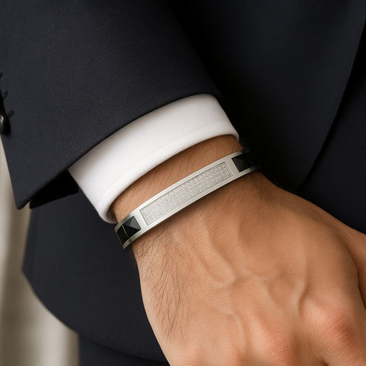 cuff silver bracelet for men