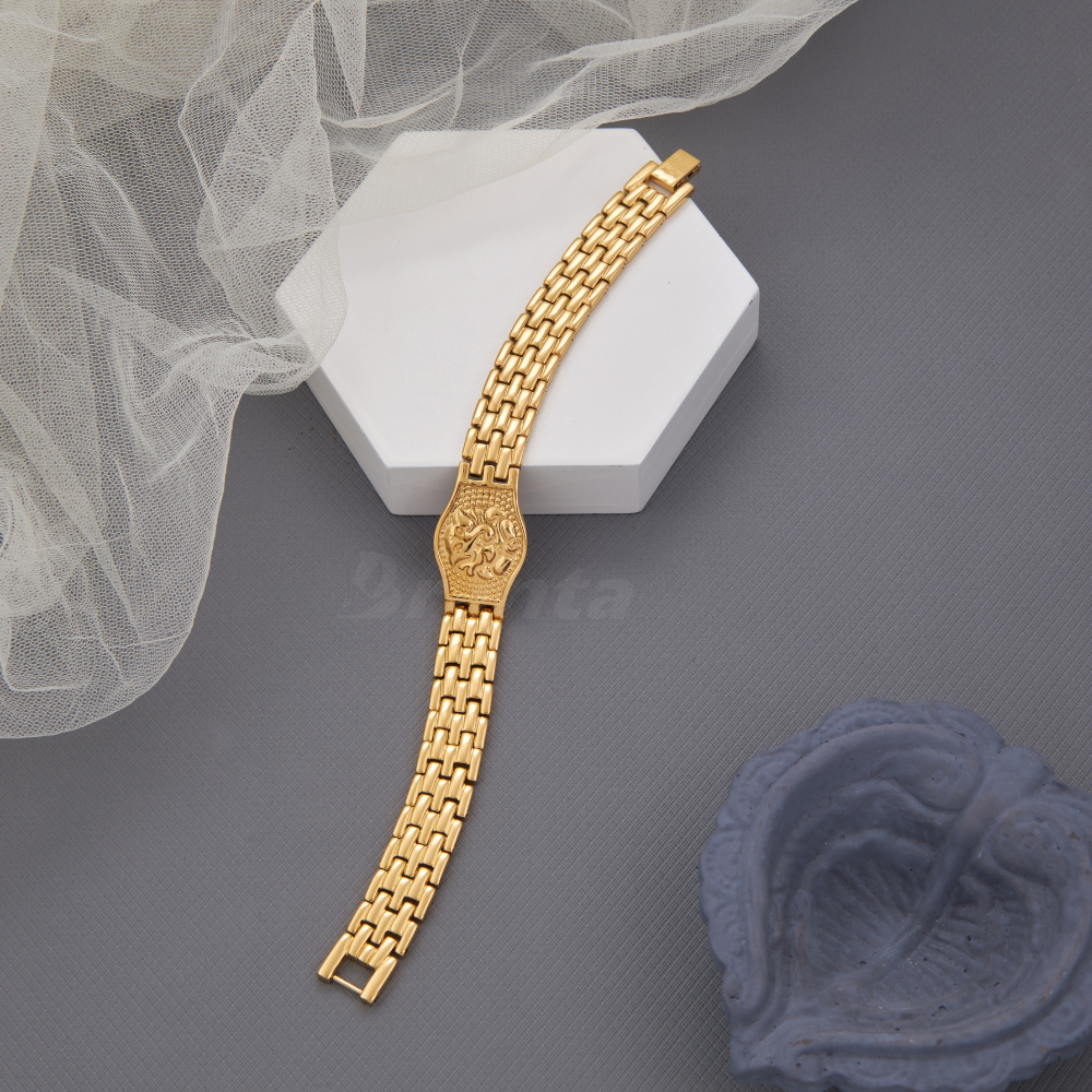Explore Premium Ganesh Gents Gold Bracelet Design