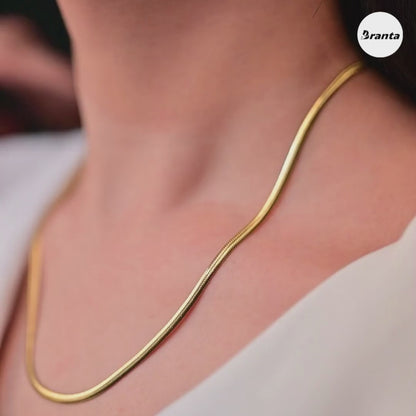 Gold Snake Necklace Chain For Women and Girls