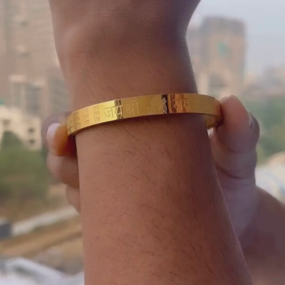 gold plated kada for mens