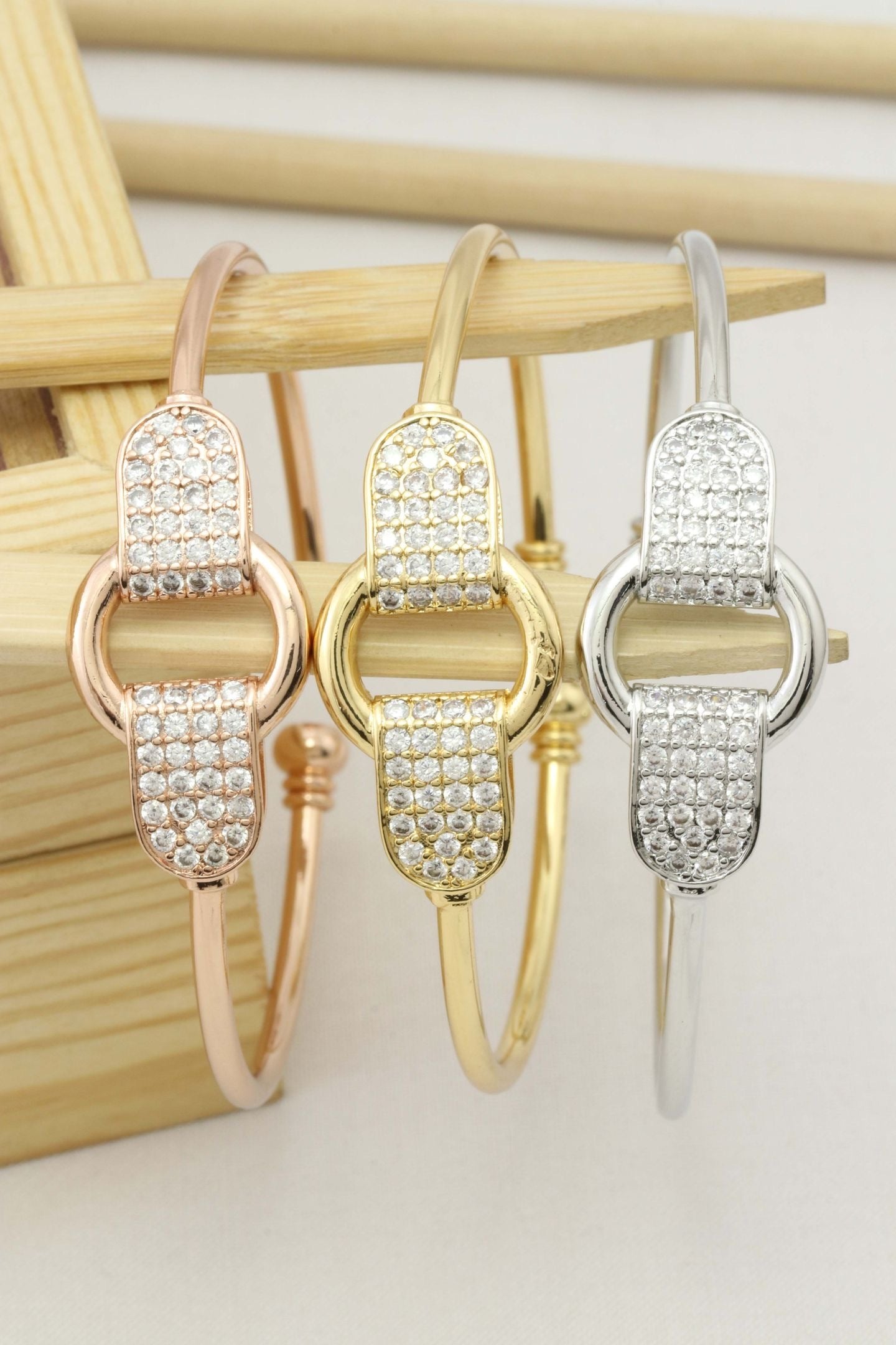 Shine Lock Stainless Steel Bracelet for Women