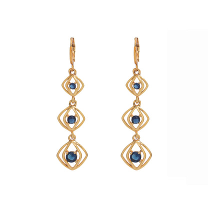 blue diamond earrings