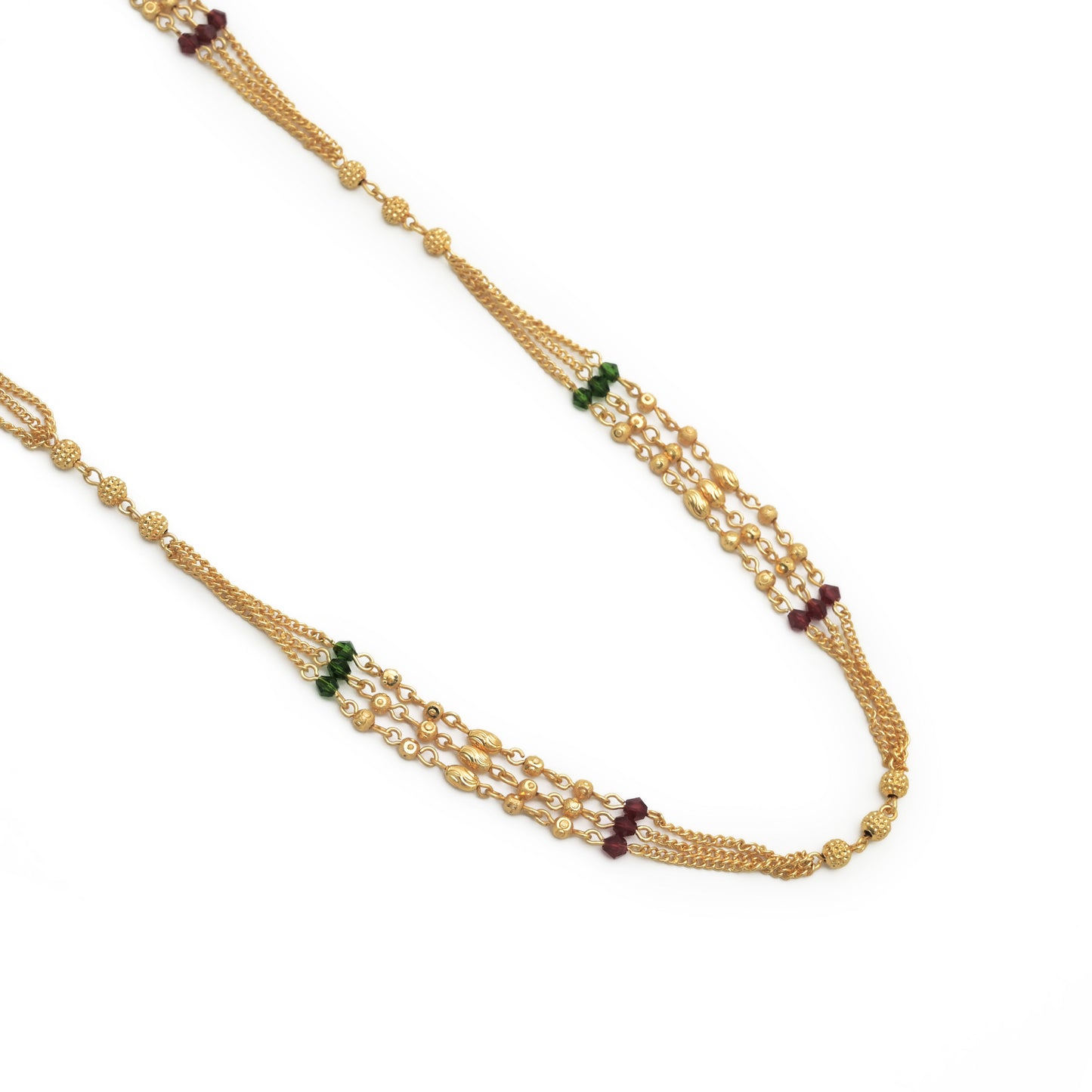 beaded long necklace