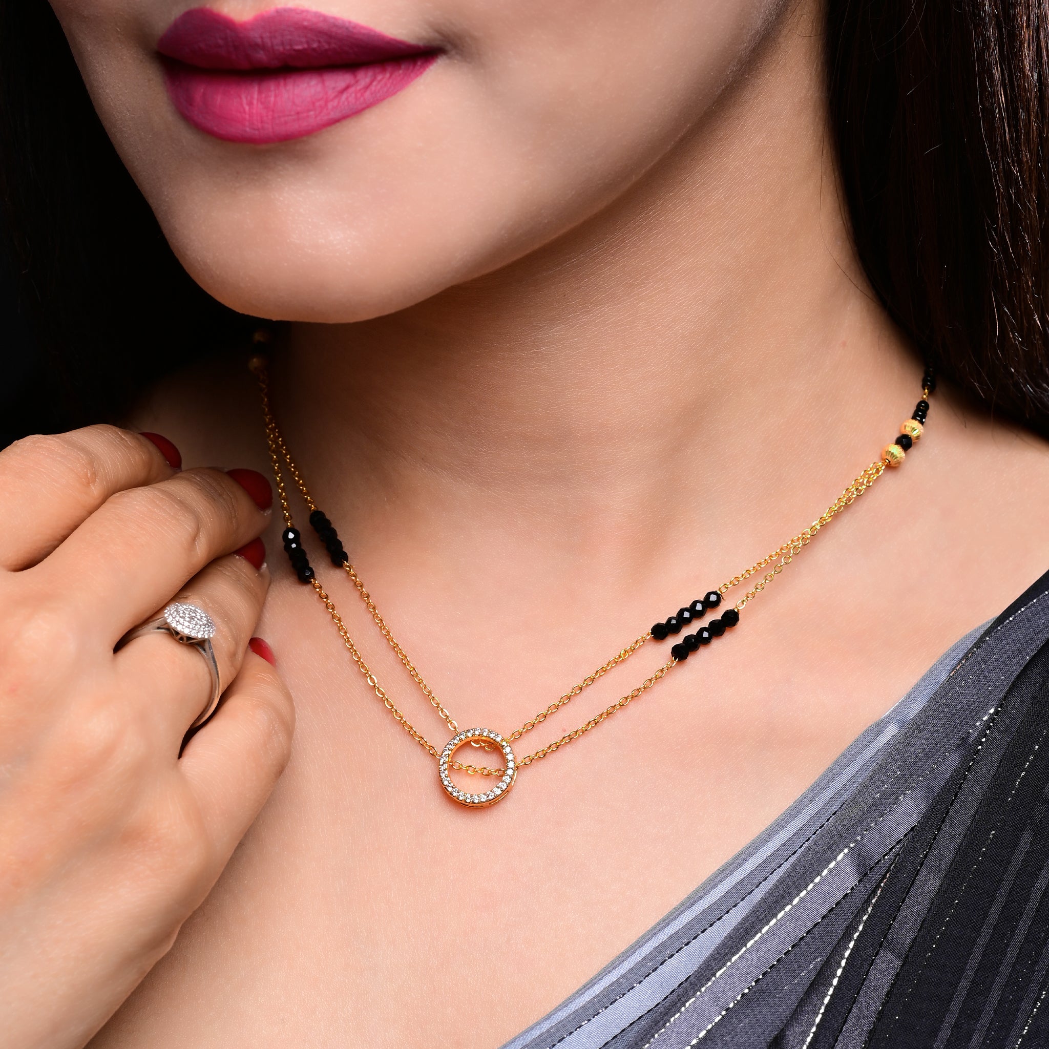 Chain on sale with mangalsutra