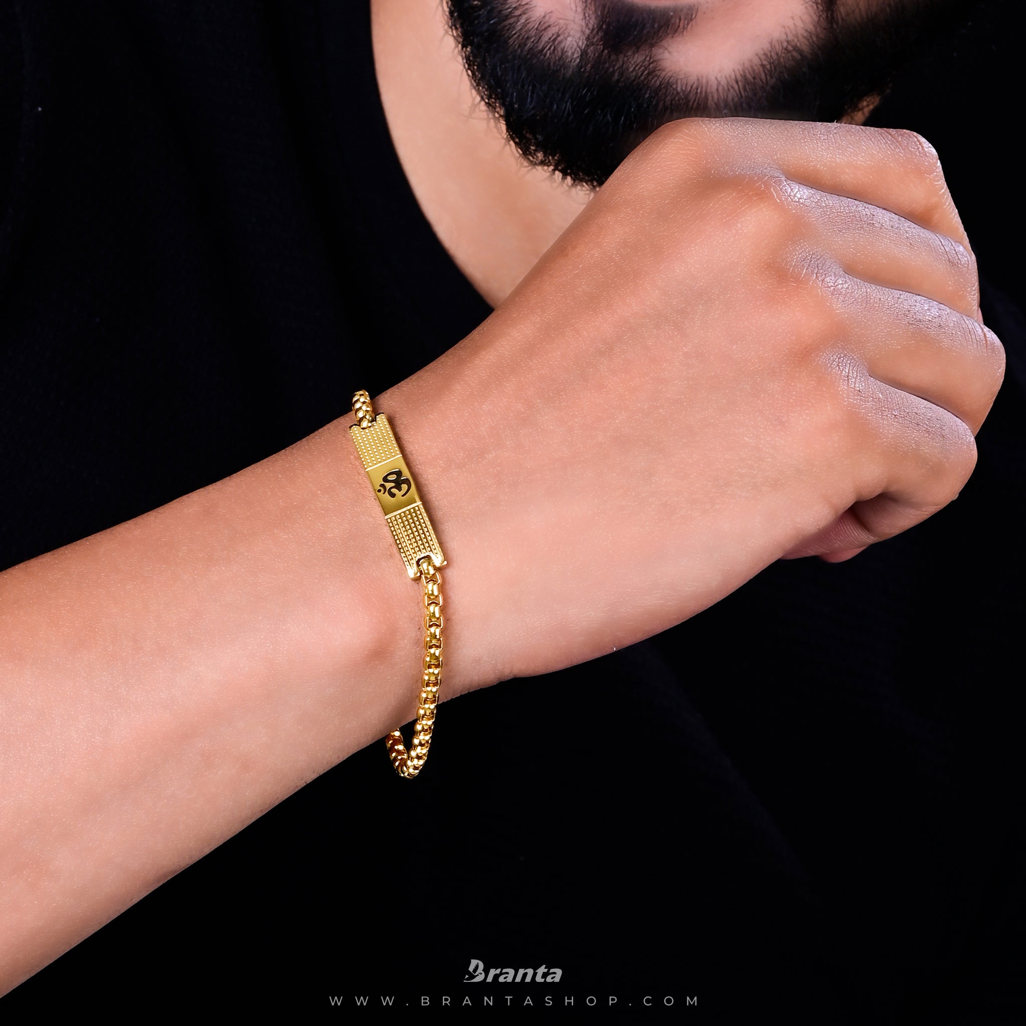 Joyalukkas - Introducing the exquisite 22k Gold Men's bracelet, finely  crafted in Turkey. With polished yellow gold finished with a high gloss,  this bracelet is perfectly balanced with a highly durable matte-finish
