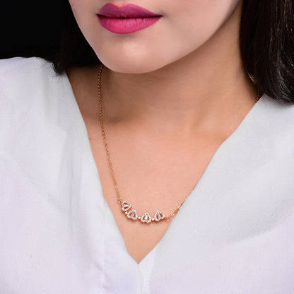 Openable Diamond Heart Pendant Necklace For Women