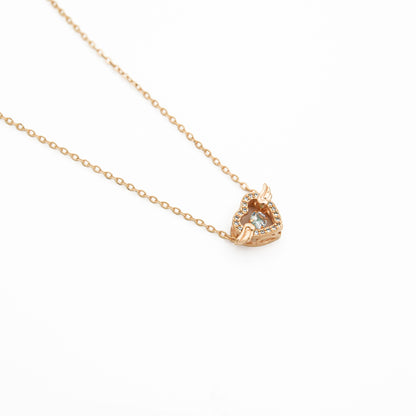 Angel Heart Pendant Necklace For Women
