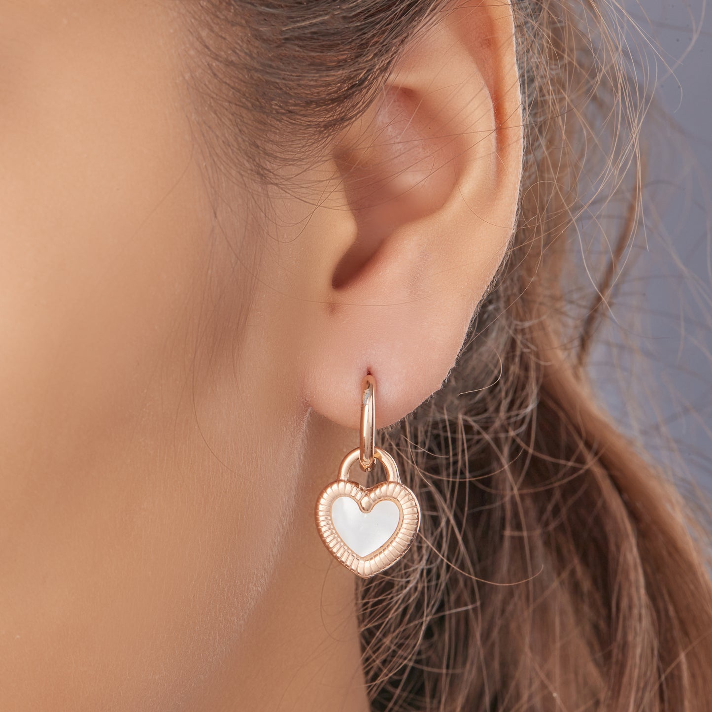 white pearl earrings