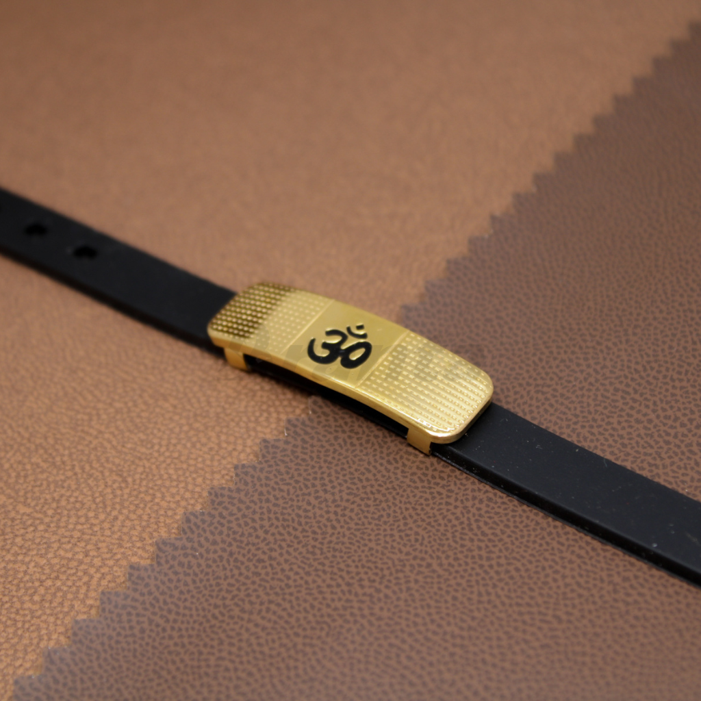 Buy Stunning Om Men's Gold Bracelet Online - Brantashop