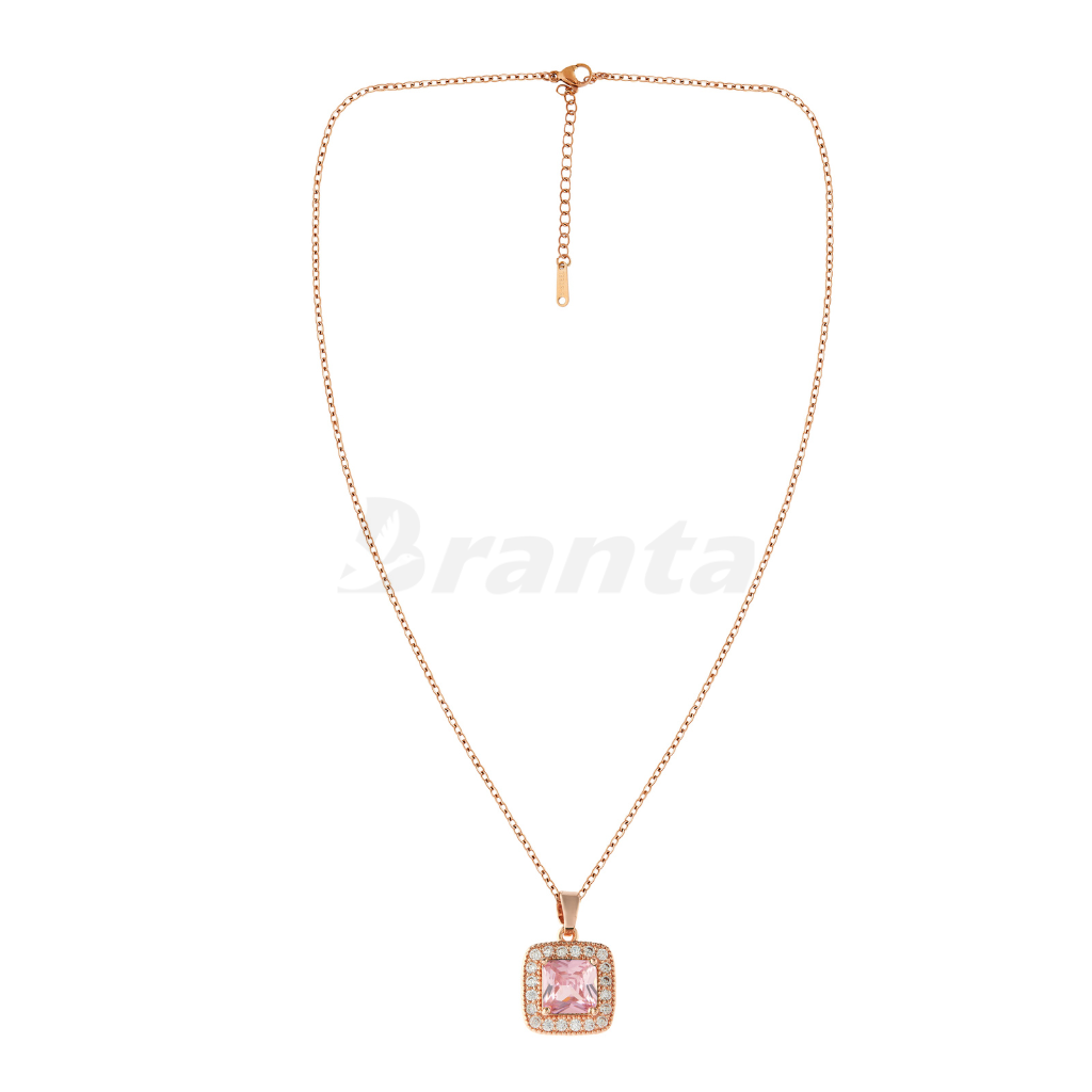 Star Ridge Birthstone Pendant Necklace | 18ct Gold Vermeil/Natural Cry |  Missoma