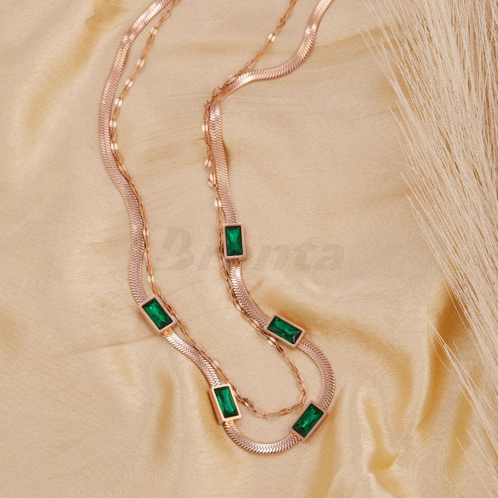 Take Me Out Layered Necklace - Molly Green