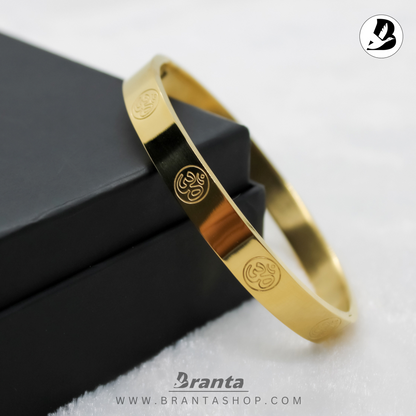 Stunning Om Men's Gold Bracelet