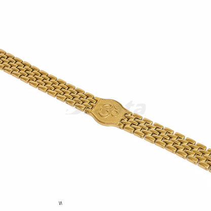 Premium Om Gold Bracelet For Men
