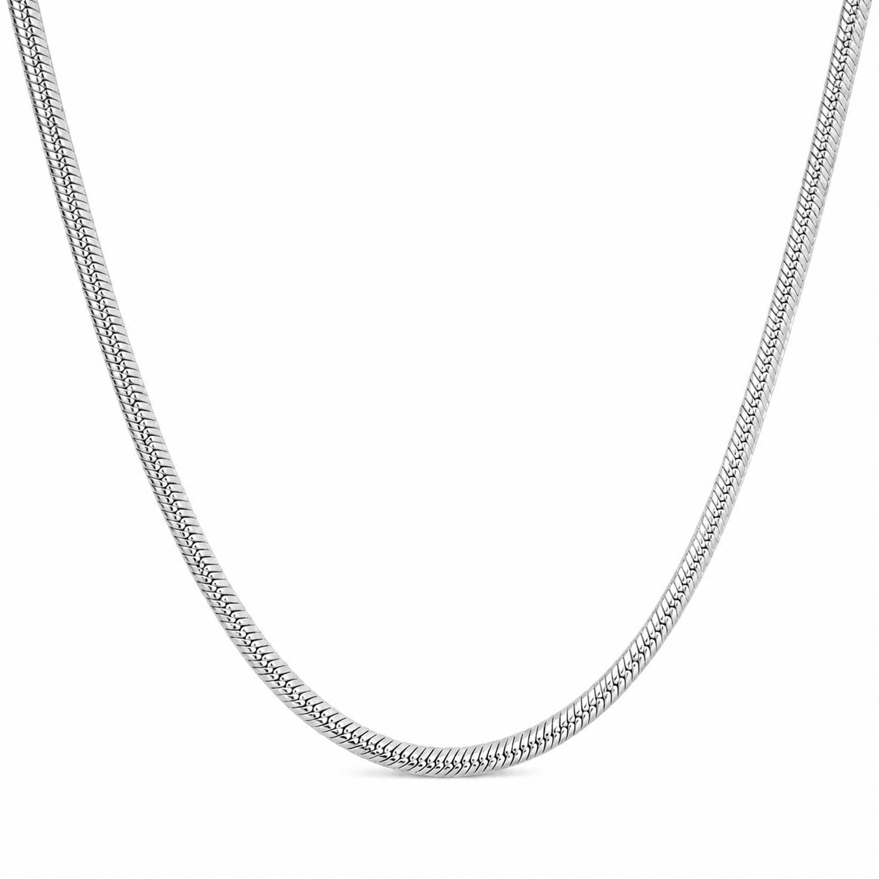 Silver Plated Snake Chain For Men