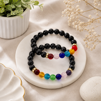 Balance With 7 Chakra Bracelet For Women Combo