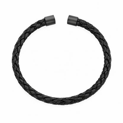 Black Fashion Charm Cuff Bracelet For Men