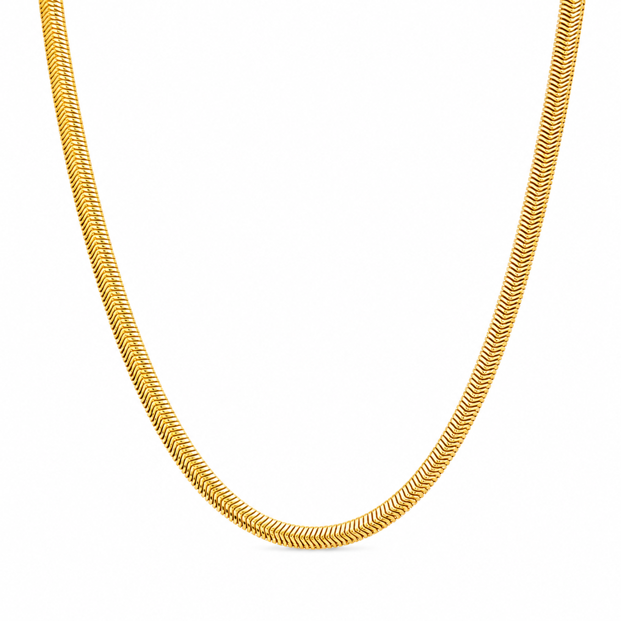 Luxury Gold Plated 3D Snake Chain Necklace For Men (21 Inch)