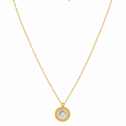 Cubic Zirconium Studded Necklace