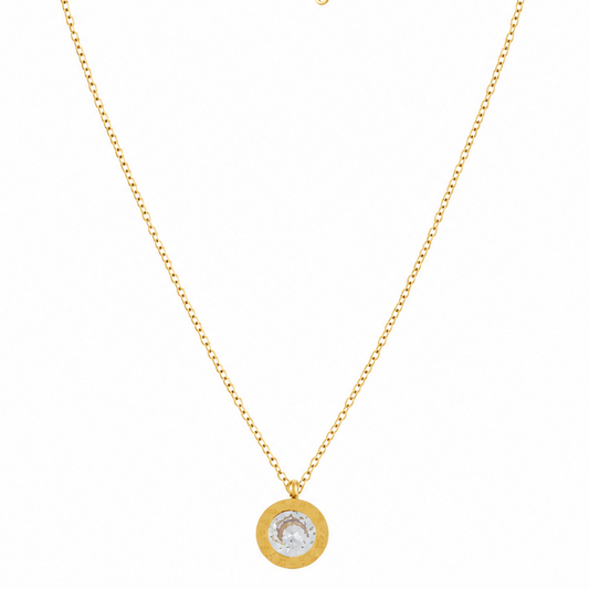 Cubic Zirconium Studded Necklace