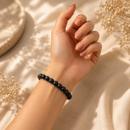 Black Velvet Stone Bracelet For Women