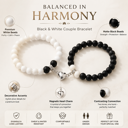 Dual Heart Unisex Charm Bracelets