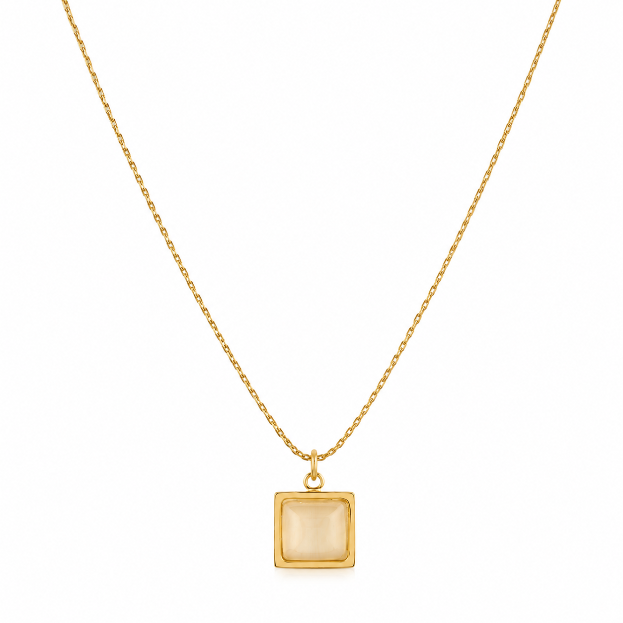 Rectangle Pendant Necklace
