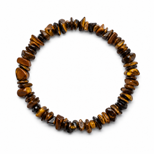 Tiger Eye Chips Crystals Bracelet For Men