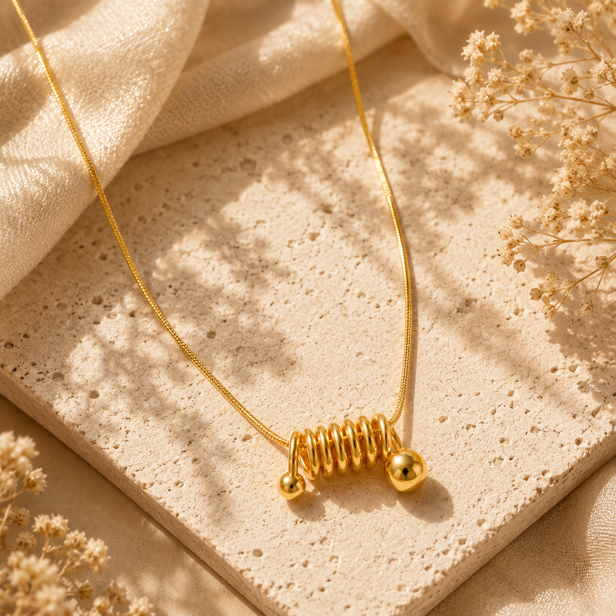 Golden Springs Pendant Necklace