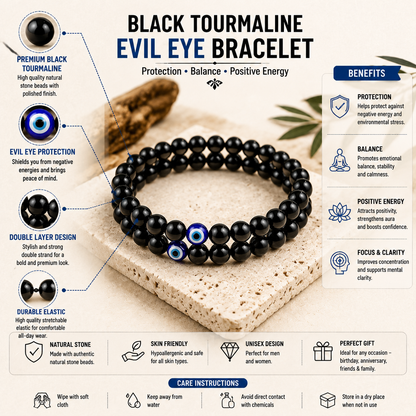 Dark Glamour Crystal Bracelet 2 Pieces Combo