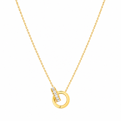 Eternity Roman Numerals Circle Necklace