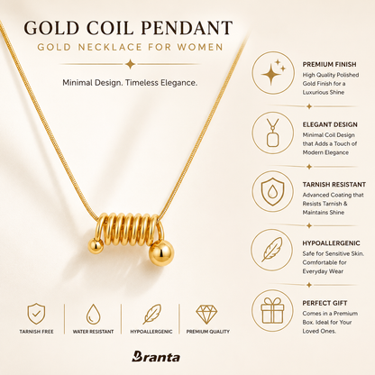 Golden Springs Pendant Necklace