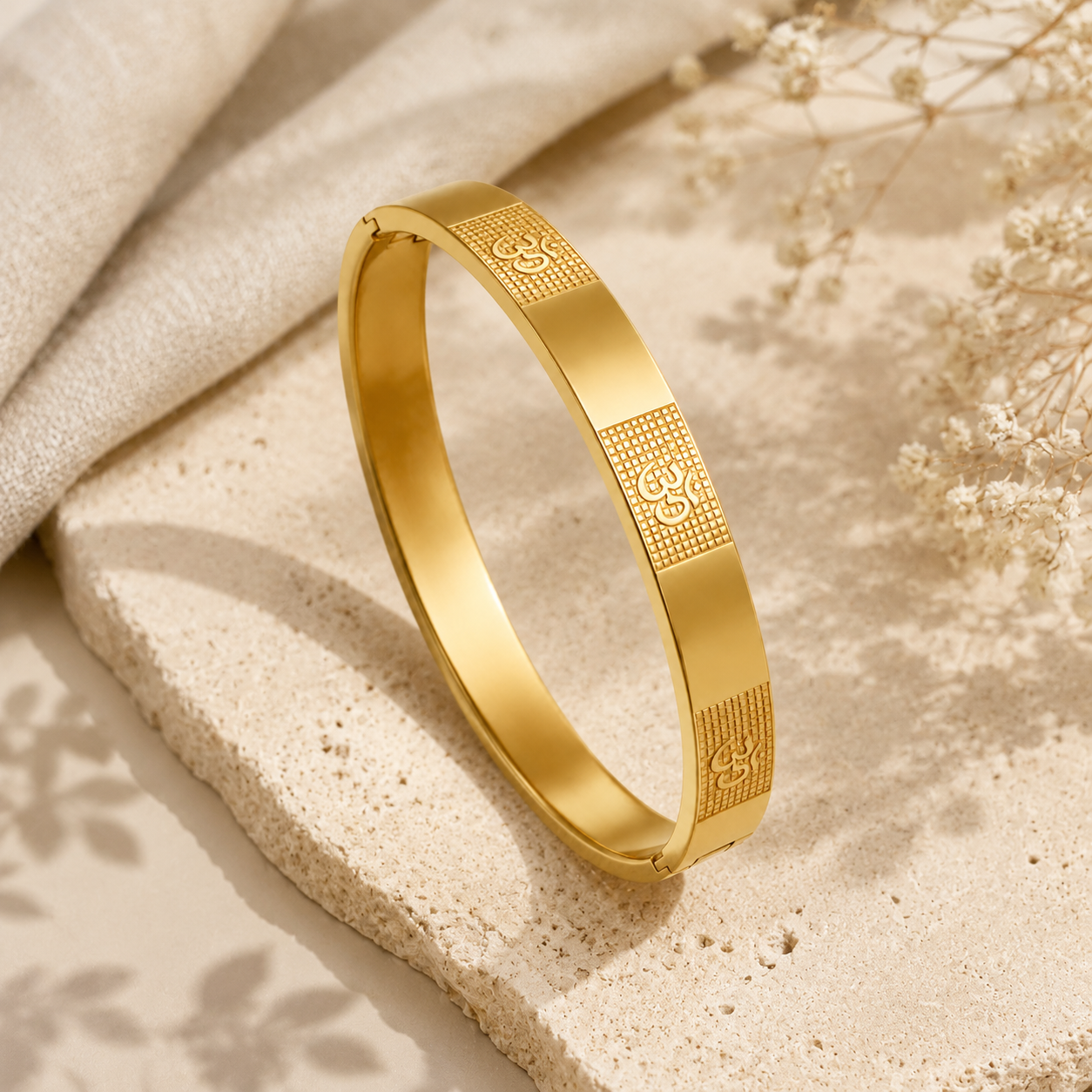 Om Carving Premium Bracelet For Men