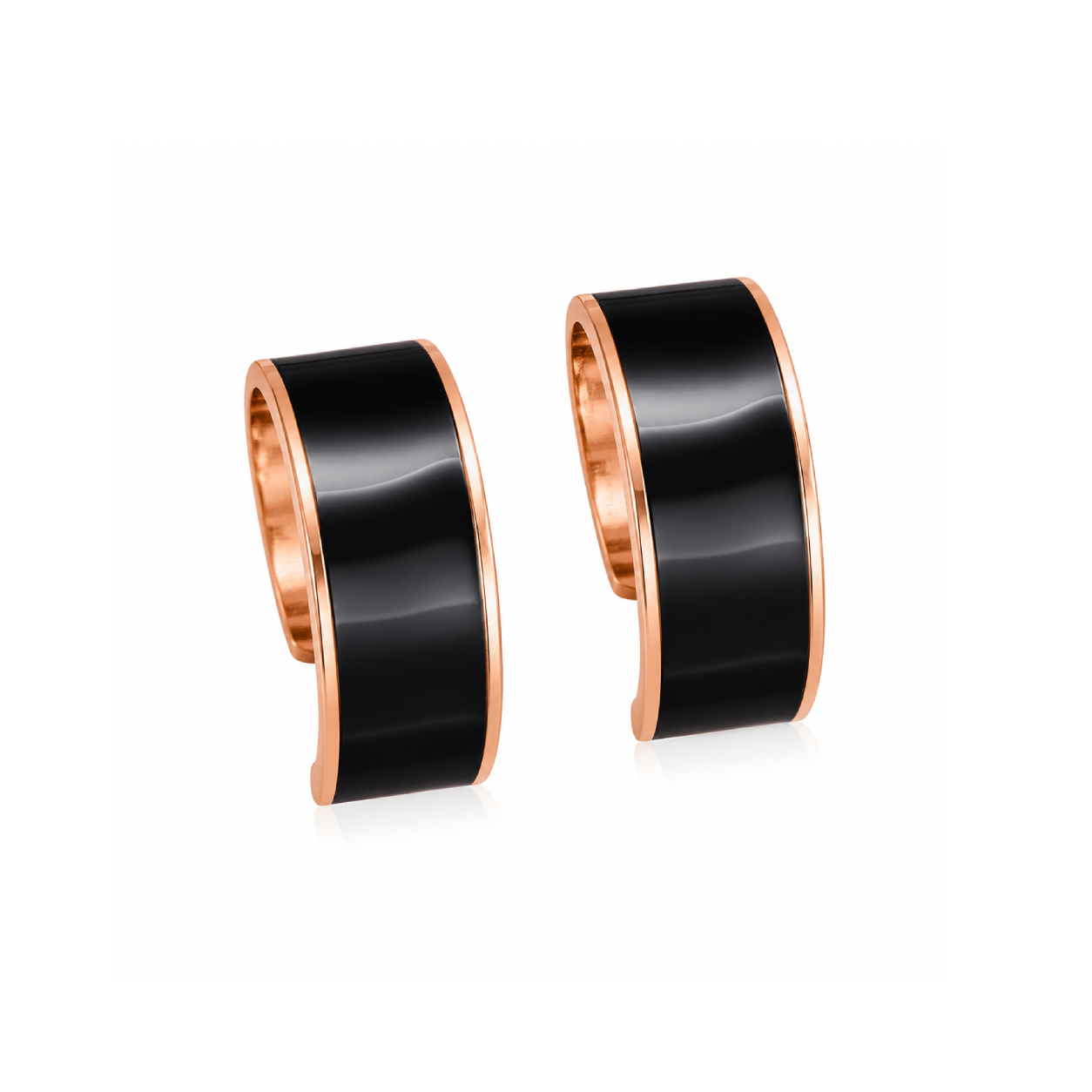 Black Trendy Stud Earrings