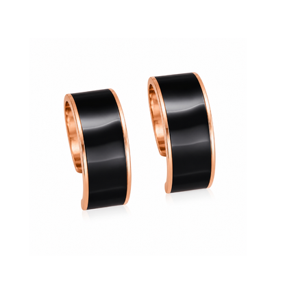 Black Trendy Stud Earrings