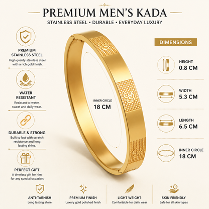 Om Carving Premium Bracelet For Men
