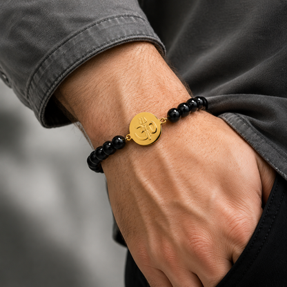 Trishul Om Crystal Bracelet For Men Online
